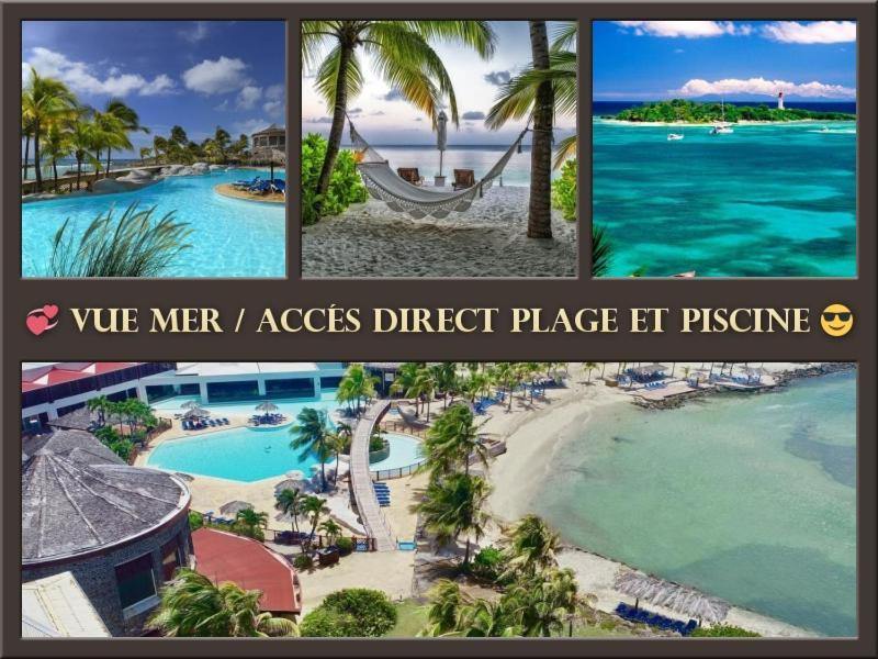 Vue Mer&Accès Direct à la Plage avec Magnifique Piscine Saint-Francois  Esterno foto